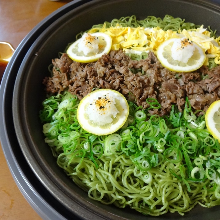 山口名物!ホットプレートで瓦そば